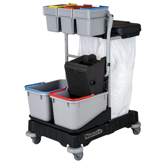 Numaattinen puhdistusvaunu ProCar 4G Musta | Pakkaus (1 kpl)