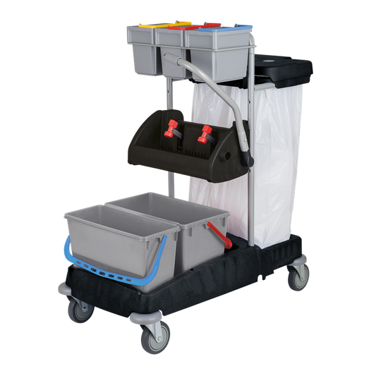 Numaattinen puhdistusvaunu ProCar 1A Musta | Pakkaus (1 kpl)