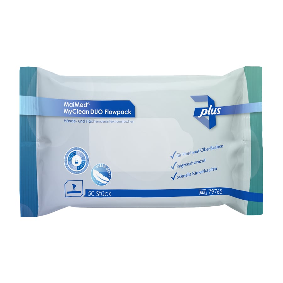 MaiMed MyClean DUO Flowpack 50 arkkia | Pakkaus (50 kpl)