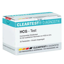 Cleartest HCG raskaustestipakkaus: 20 kpl, TUONTItuotteet | Pakkaus (20 testiä)