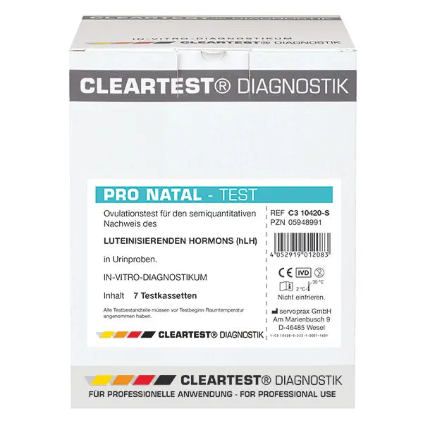 Cleartest Pro Natal, pakkaus: 7 kpl | Paketti (7 testiä)