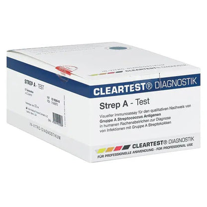 Selkeimmät strep -a -kasettitesti - 10 testiliuska | Pack (10 testiä)
