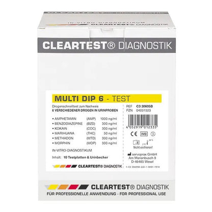 CLEARTEST Multi Dip 10 -testipakkaus