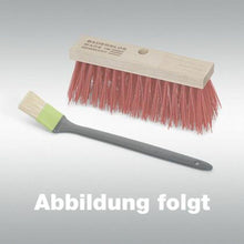 Ein Nölle Profi Brush Aquarellpinsel Rotmarderhaar Imitat mit vernickelter Zwinge von Nölle Profi Brush Bürsten- & Pinseltechnik e.K. wird auf einem hellgrauen Hintergrund angezeigt. Unten wird „Abbildung folgt“ angezeigt.