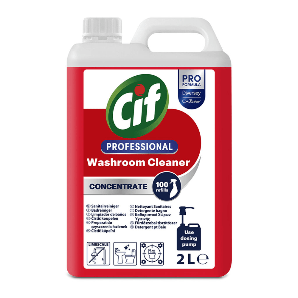 Cif Professional -tiivistetty kylpyhuonepuhdistusaine | Kanisteri (2 l)