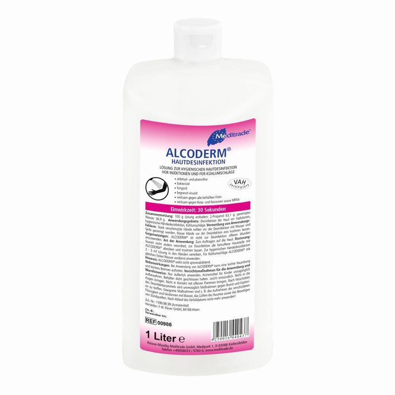 Alcoderm® ihon desinfiointi, 1 L | Pullo (1 kpl)