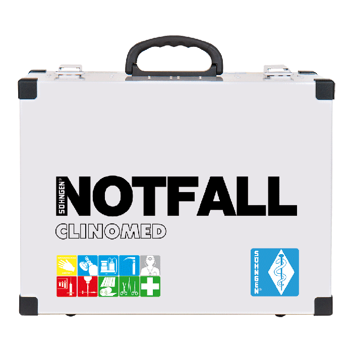 Notfallkoffer CLINOMED leer mit Inneneinrichtung