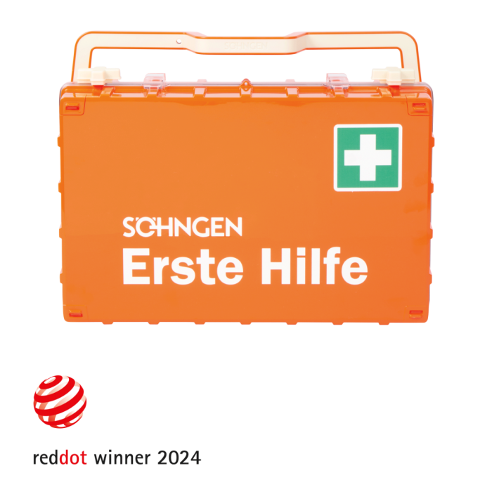 Erste-Hilfe-Koffer orange DYNAMIC-GLOW L Norm DIN 13169