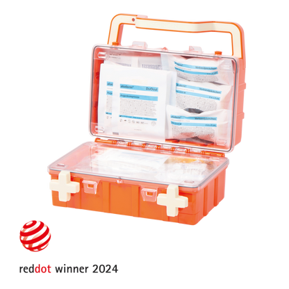 Erste-Hilfe-Koffer orange DYNAMIC-GLOW S Norm DIN 13157