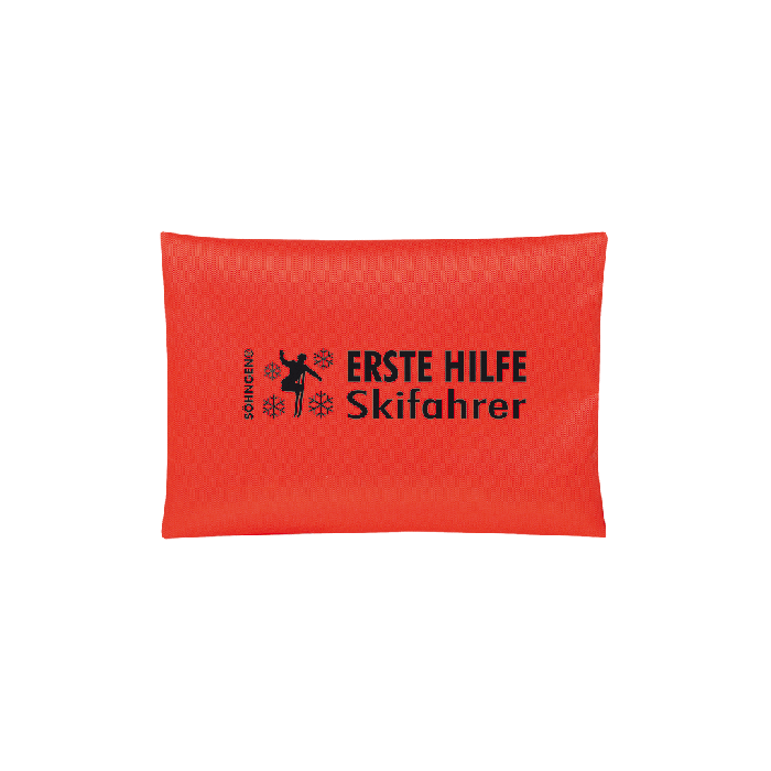 Erste Hilfe Skifahrer orange
