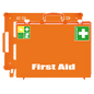 Erste Hilfe-Koffer MT-CD leer orange Druck First Aid
