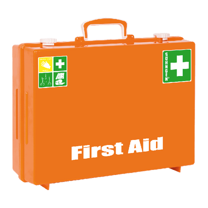 Erste Hilfe-Koffer MT-CD leer orange Druck First Aid