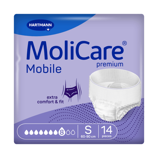MoliCare® Premium Mobile Inkontinenssihousut 8 tippaa – erittäin voimakas inkontinenssi
