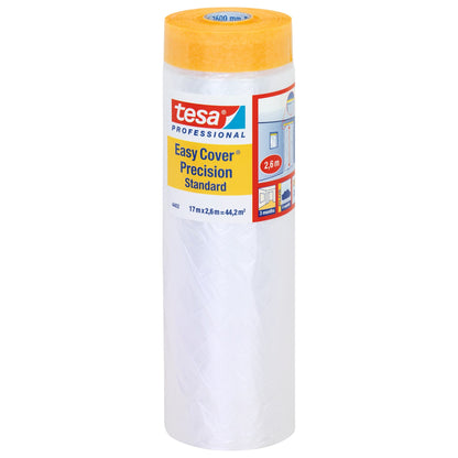 tesa Professional 4402 Easy Cover Präzision Standard Folie, orange 17 m x 2,6 m