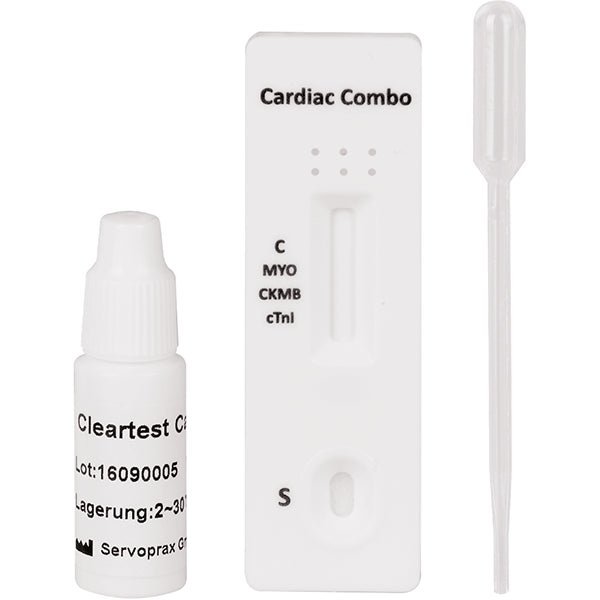 Cleartest Cardio Myglobin/CK-MB/Trop I Pack: 10 testiä | Pakkaus (10 testiä)