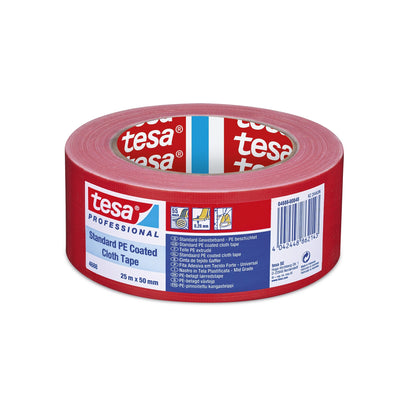 tesa Professional 4688 PE Reparaturband rot, 25 m x 50 mm