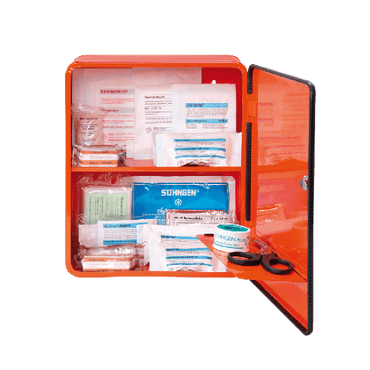 Verbandschrank HEIDELBERG City Style Norm orange
