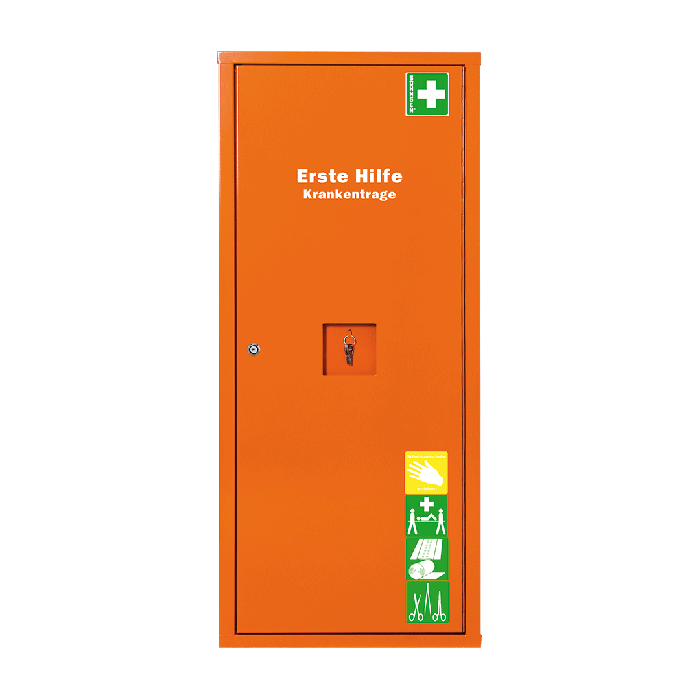 ANBAUSAFE Erste-Hilfe-Trage gefüllt orange