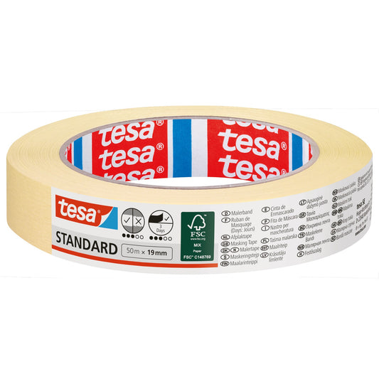 tesa-maalausteippi Standard 50 m x 19 mm