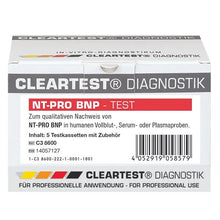 Cleartest NT-Pro BNP* Pack: 5 testiä | Pakkaus (5 testiä)