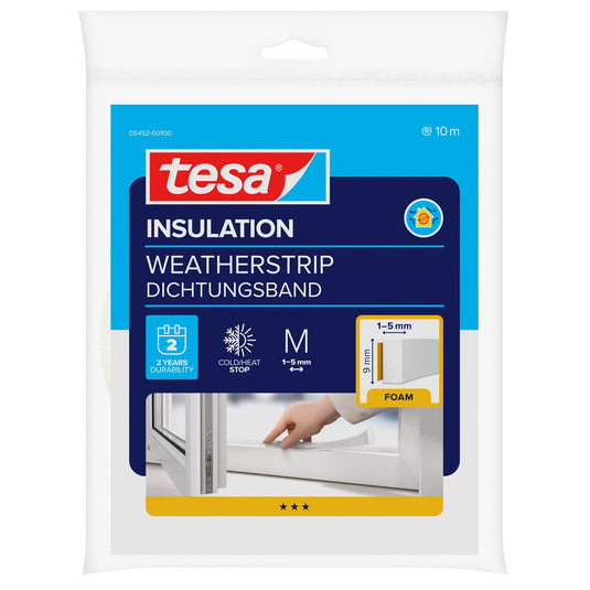 tesa INSULATION tiivistysnauha, valkoinen, 10 m x 9 mm