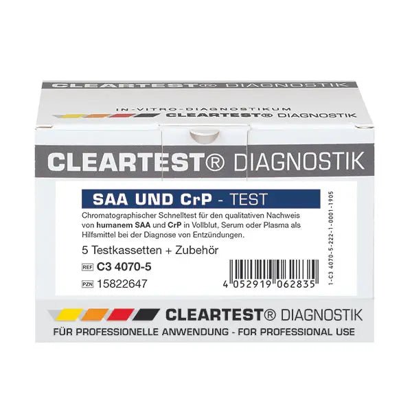 Selkeä SAA- ja CRP-testi