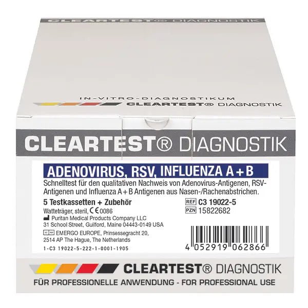 Selkein adenovirus, RSV, influenssa A+B