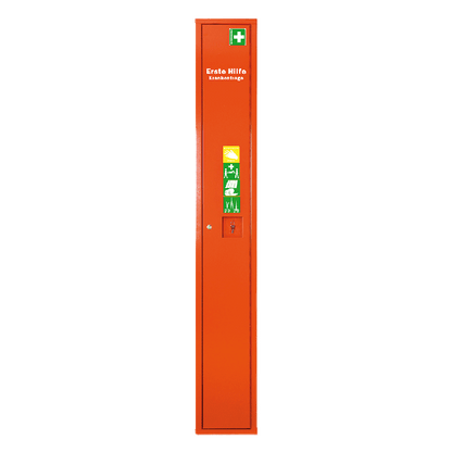 Stehschrank Erste-Hilfe-Trage orange