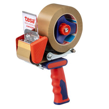 tesa 6500 -pakkausteipin käsikäyttöinen kelauslaite, hiljainen, 50 mm:n levyisille rullille