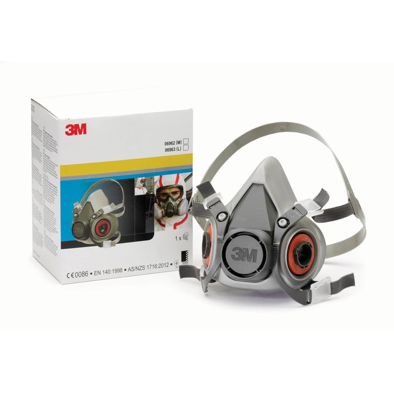 3M™ vähän huoltoa vaativa uudelleenkäytettävä puolinaamari, keskikokoinen 06962 | Pakkaus (1 kpl)