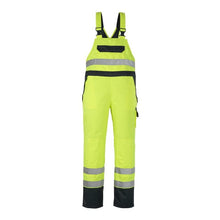 MASCOT® Wels Dungarees, hi-vis keltainen/laivasto