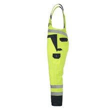 MASCOT® Wels Dungarees, hi-vis keltainen/laivasto