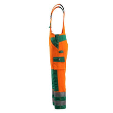 MASCOT® Barras Dungarees, hi-vis oranssi/vihreä