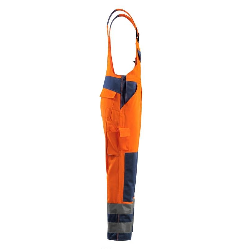 MASCOT® Barras Dungarees, hi-vis oranssi/laivasto