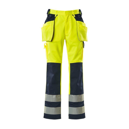 MASCOT® Almas käsityöhousut, hi-vis keltainen/laivasto