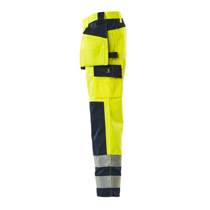 MASCOT® Almas käsityöhousut, hi-vis keltainen/laivasto