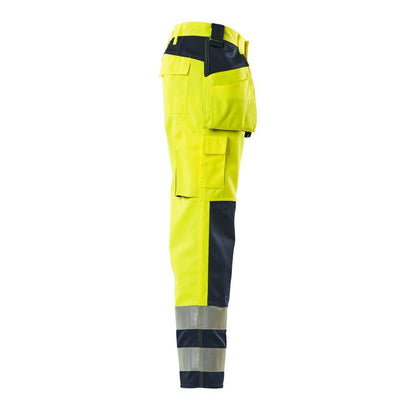 MASCOT® Almas käsityöhousut, hi-vis keltainen/laivasto
