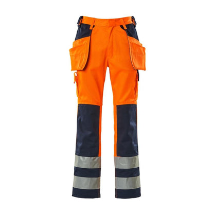 MASCOT® Almas käsityöhousut, hi-vis oranssi/laivasto