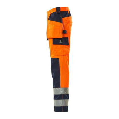 MASCOT® Almas käsityöhousut, hi-vis oranssi/laivasto