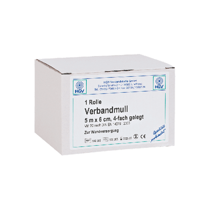 Verbandmull Sprechstundenpackung 5 m x 6 cm