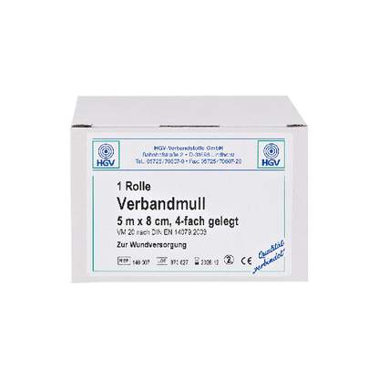 Verbandmull Sprechstundenpackung 5 m x 8 cm