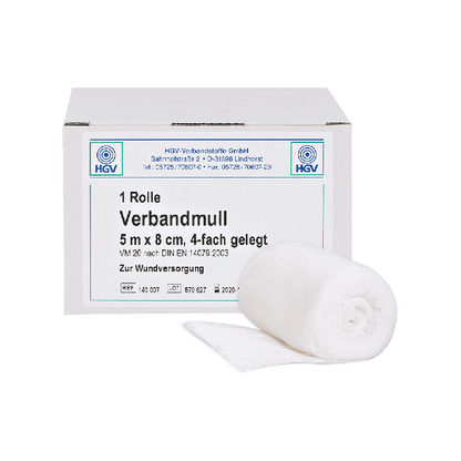 Verbandmull Sprechstundenpackung 5 m x 8 cm