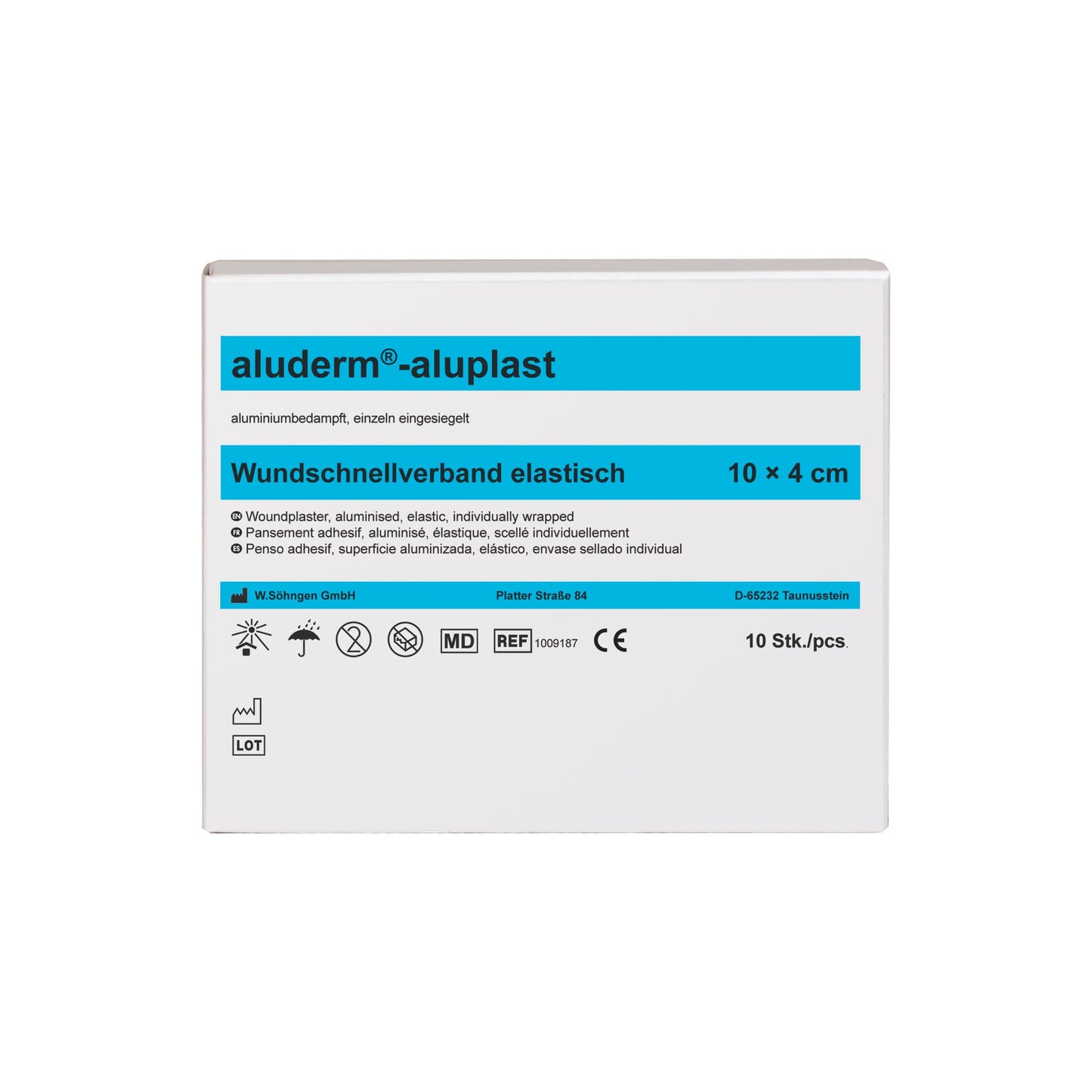 aluderm®-aluplast elastisch - in Abschnitten 1 m x 4 cm