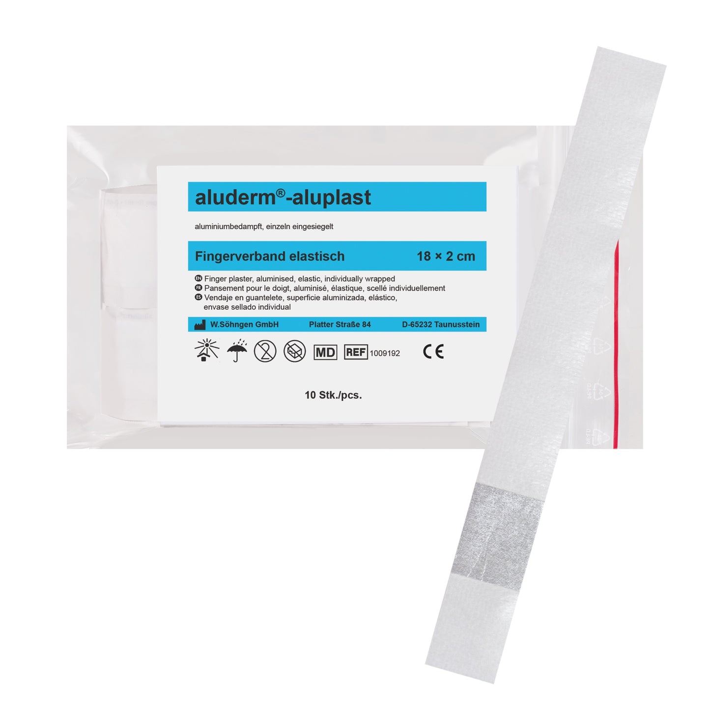 aluderm®-aluplast elastisch Fingerverband 18 x 2 cm 10 Stück
