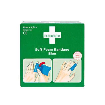 Cederroth Soft Foam Bandage Blue 4,5 m x 6 cm Refill 51011010