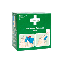 Cederroth Soft Foam -side, sininen, 4,5 m x 6 cm, täyttöpakkaus 51011010