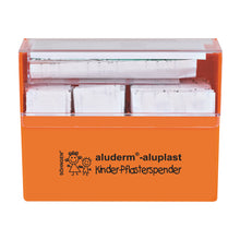 Lasten aluderm®-aluplast -laastarinjakaja, täytetty