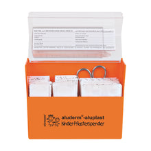 Lasten aluderm®-aluplast -laastarinjakaja, täytetty