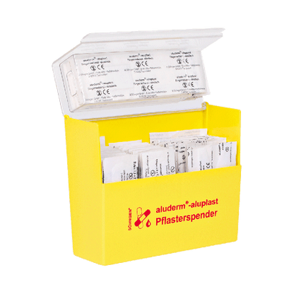 Pflasterspender gelb aluderm®-aluplast gefüllt