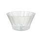 Starpak 10 jäätelö- ja jälkiruokakulhot pyöreät 400 ml, Ø 12 cm, 7 cm lasinkirkkaat muovikulhot (10 kappaletta) ovat hieman levenevät reunat ja tasainen pohja, ihanteellinen jälkiruokille, esitetty yksinkertaista valkoista taustaa vasten.